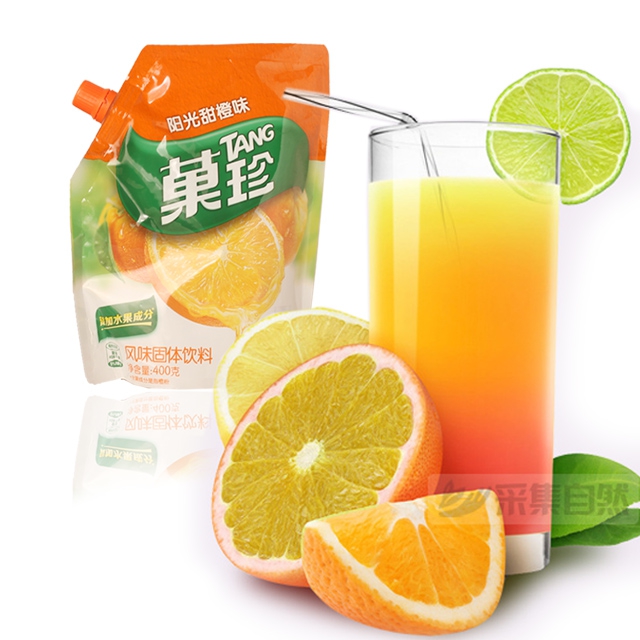 菓珍（Tang）阳光甜橙味卡夫果珍果汁粉壶嘴装400g*1袋