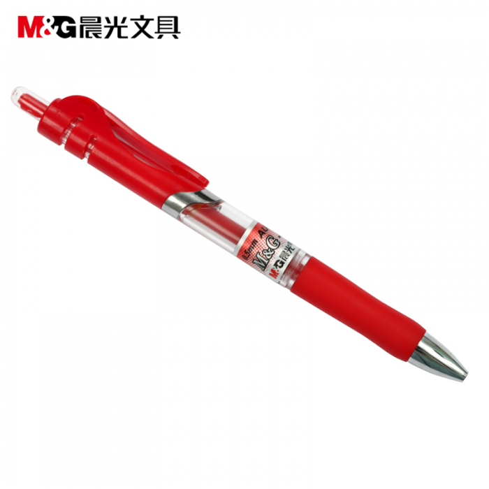 晨光（M&G）K-35 按动中性笔 红色 0.5mm 12支/盒 单支