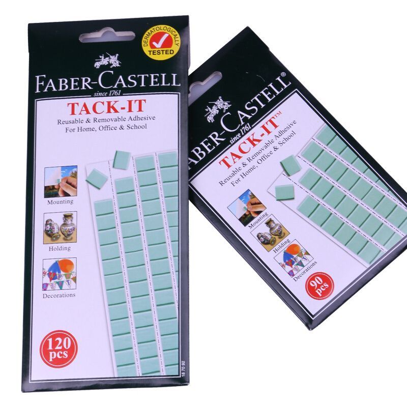 辉柏嘉(Faber-castell) 120块 粘土无痕胶免钉蓝胶 黏土照片墙胶75g/卡  无痕胶泥粘