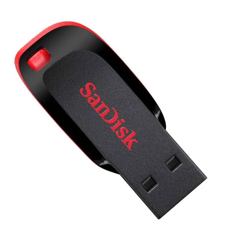 闪迪（SanDisk）CZ50酷刃 64GB 黑红色 USB2.0 U盘 时尚设计