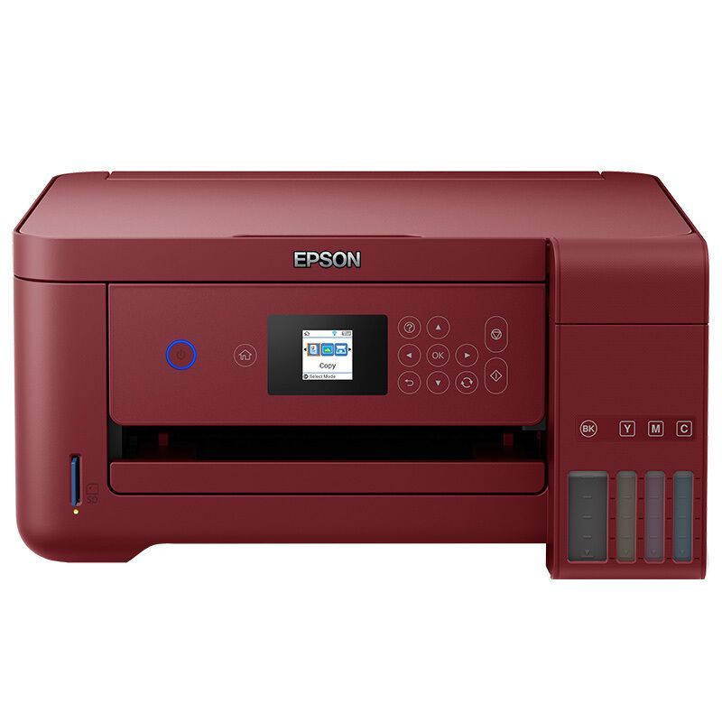 爱普生（EPSON）L4169 (魅力红)墨仓式品质款 彩色无线多功能一体机（打印 复印 扫描 wifi 自动双面）