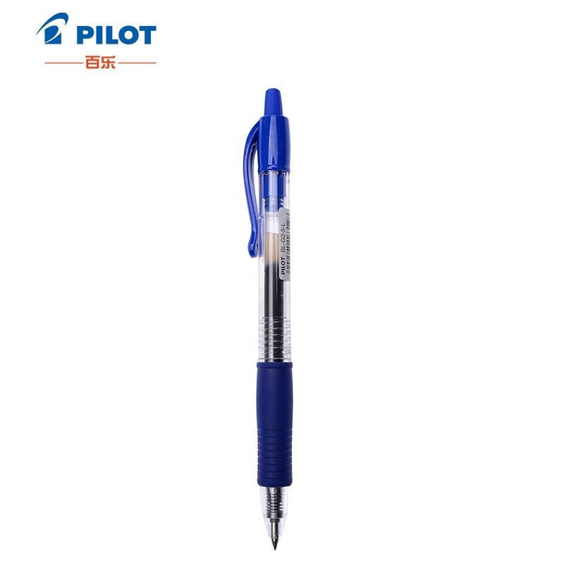 百乐（PILOT）BL-G2-5 按动中性笔子弹头 0.5mm 蓝色