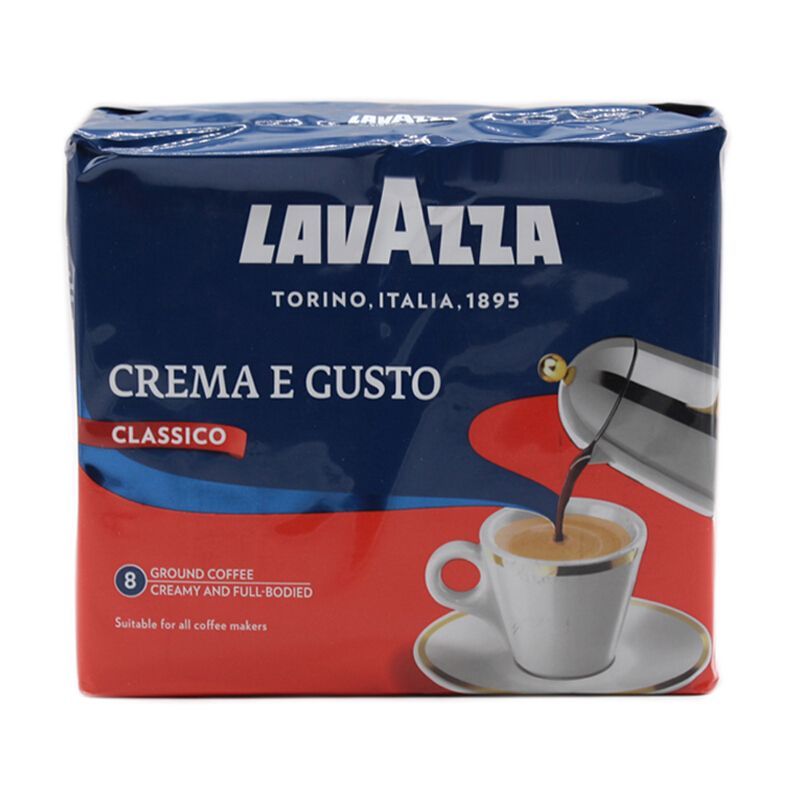 意大利进口 乐维萨（Lavazza） 经典浓醇咖啡粉（双包装）500g 盒装