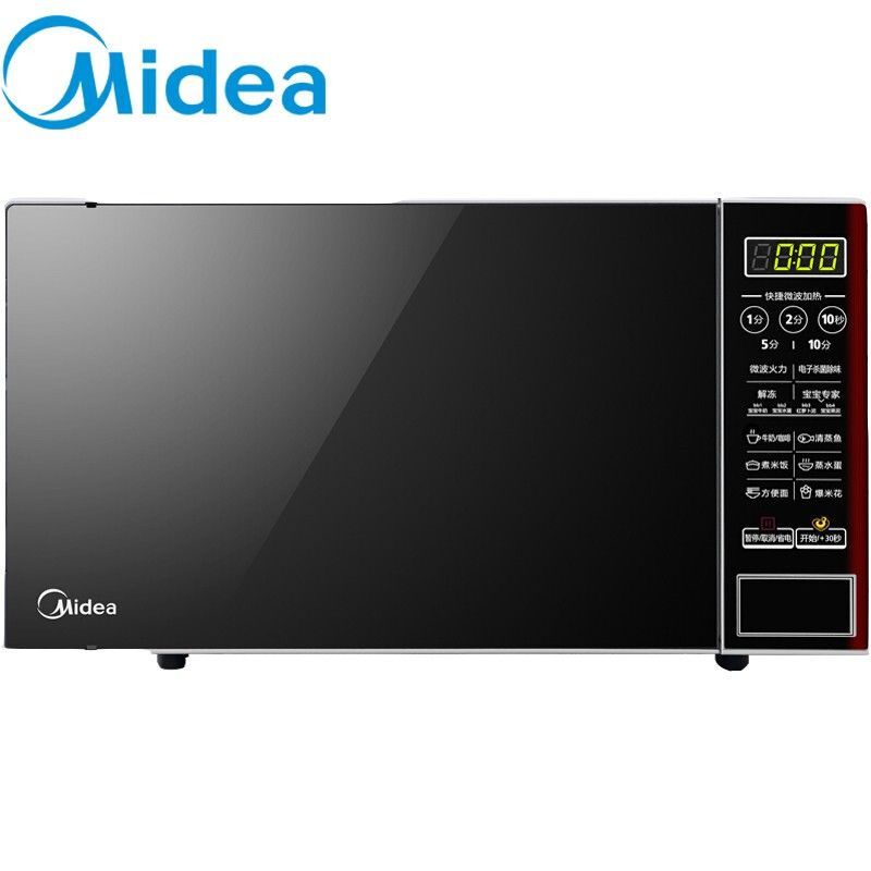 美的（Midea）M1-L202B 快捷平板加热微波炉 20L 多能菜单一键启动