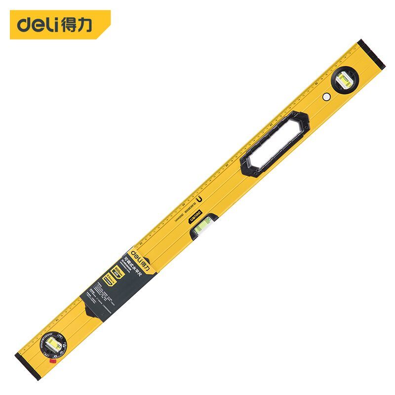 得力(deli)工具 DL983800B 可调式水平尺 800mm 精度0.5mm/m