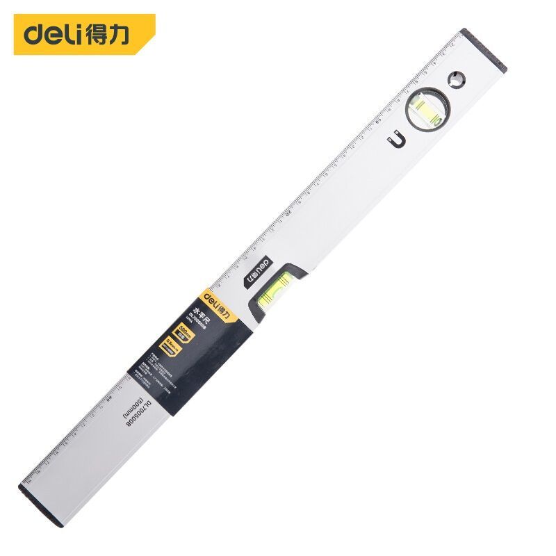 得力(deli)工具 DL700500B 强磁性水平尺 500mm 精度0.75mm/m