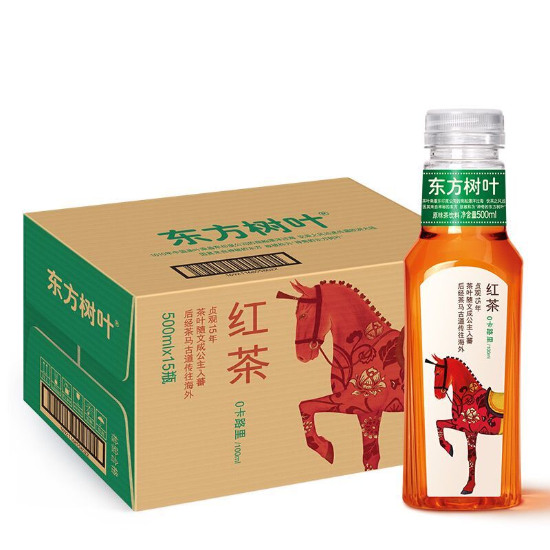 农夫山泉 东方树叶红茶500ml*15瓶 茶饮料 整箱装