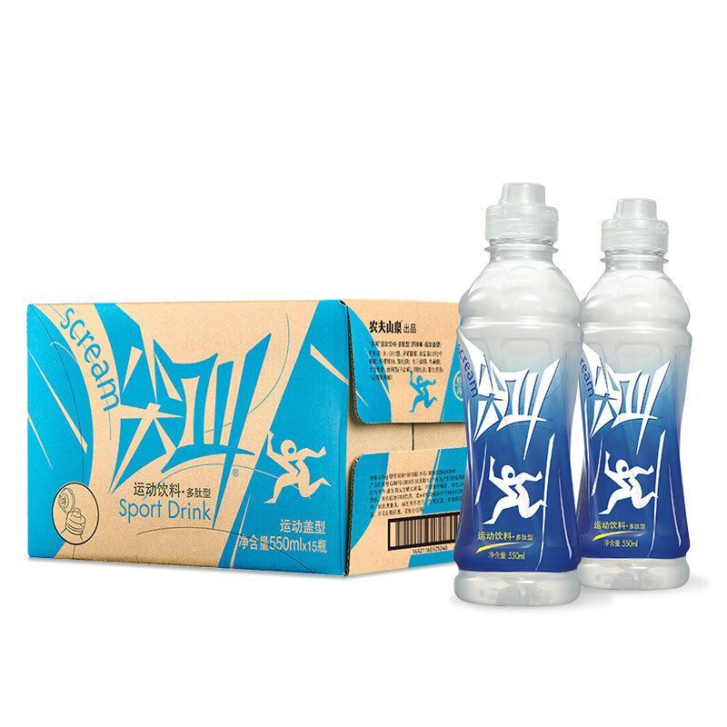 农夫山泉 尖叫运动饮料 多肽型550ml*15瓶 整箱装