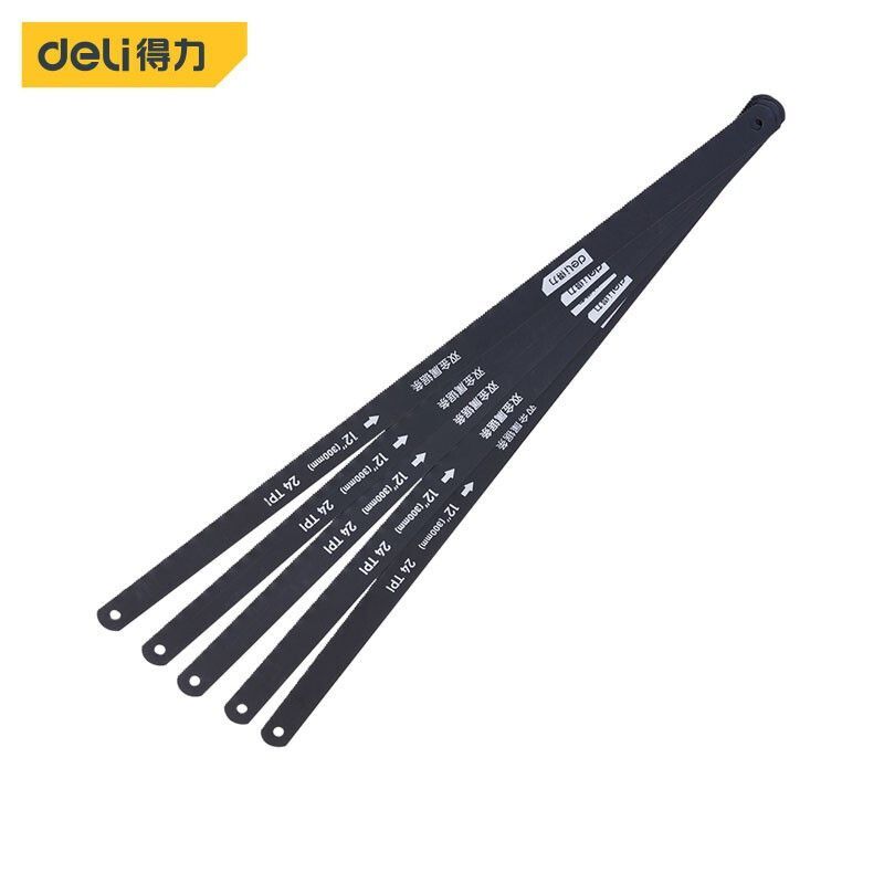 得力(deli)工具 DL4673 双金属锯条12"24T锯条 （5支装）