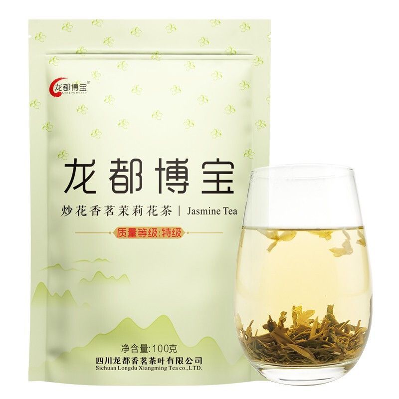 龙都博宝 炒花香茗茉莉花茶 炒花 100g/袋