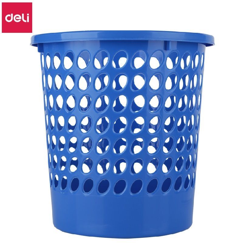 得力(deli) 9556  (9.5L)Ф230mm*250mm经典耐用圆形纸篓 办公清洁桶/垃圾桶