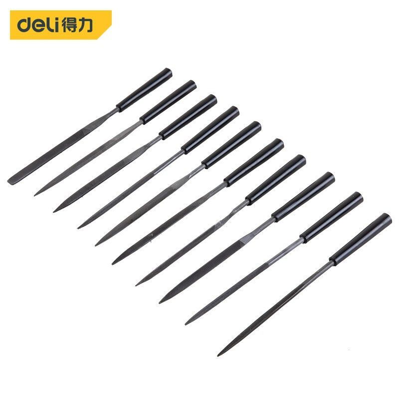 得力(deli)工具 DL2160 什锦锉10件套锉刀组/打磨工具 4x160mm