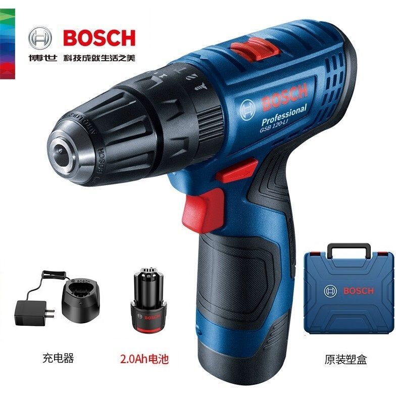 博世（BOSCH）GSR 120-Li 单电（新）(1电1充 2.0Ah)锂电充电式电钻/起子机