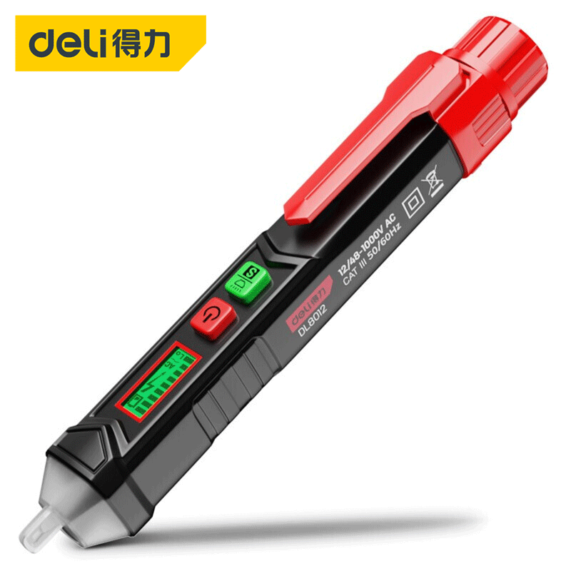 得力(deli)工具 DL8012 测电笔12-1000V